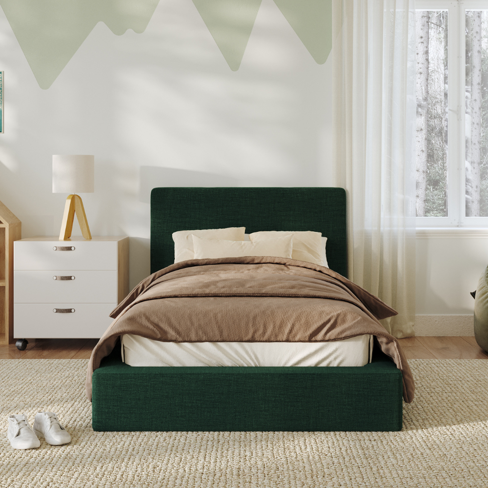 Kids Ultra Bed Set: Bed Frame and Headboard Set | Forest